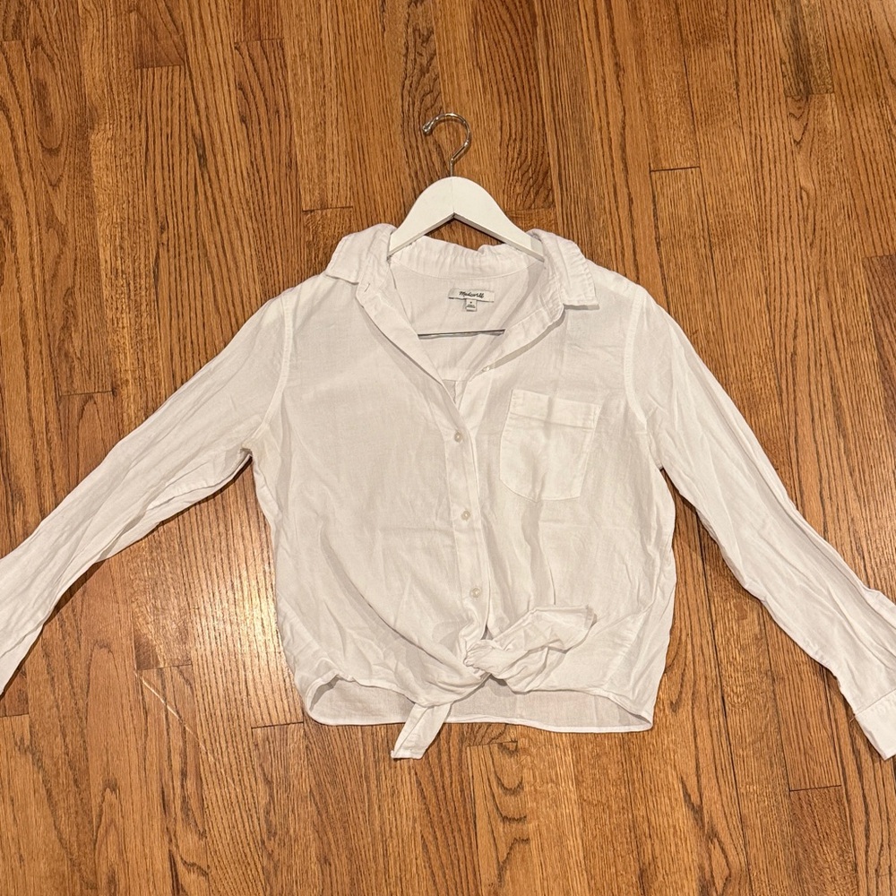 Madewell Classic White Blouse
